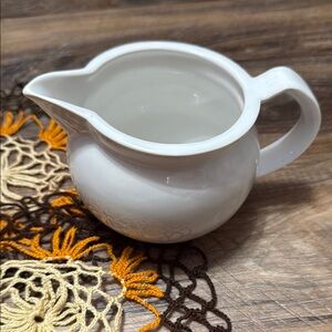 Elegant White Ceramic Pitcher